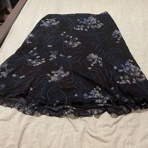 Vintage floral midi skirt